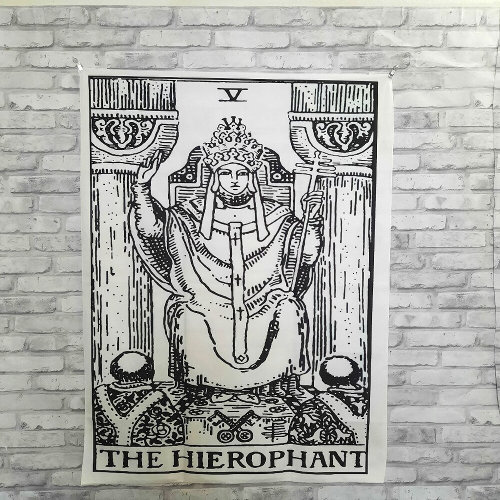 The Hierophant Tarot Card Wall Tapestry